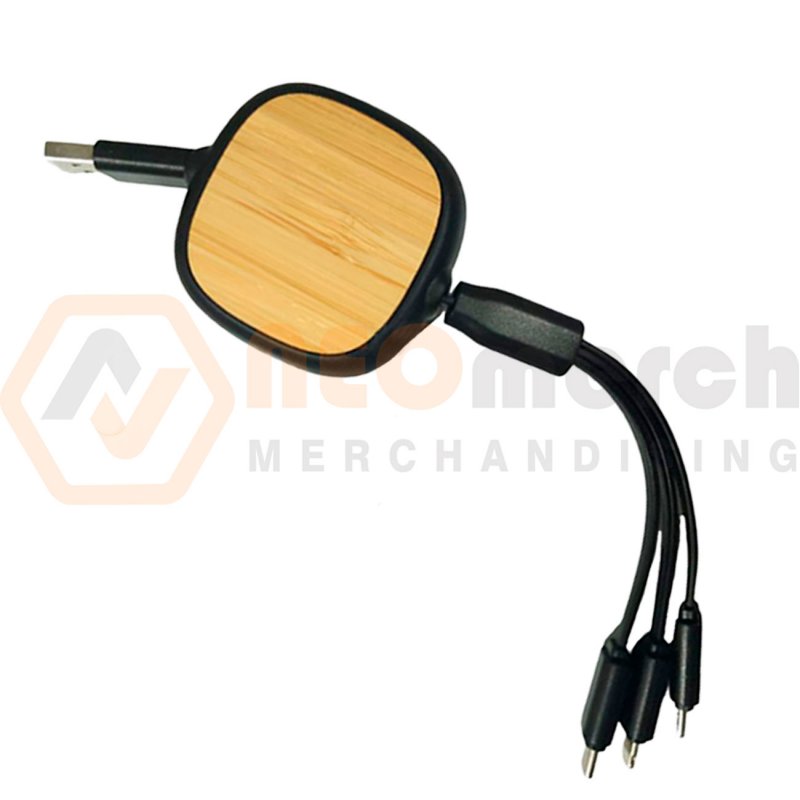 Cable Eco Retráctil Bambú